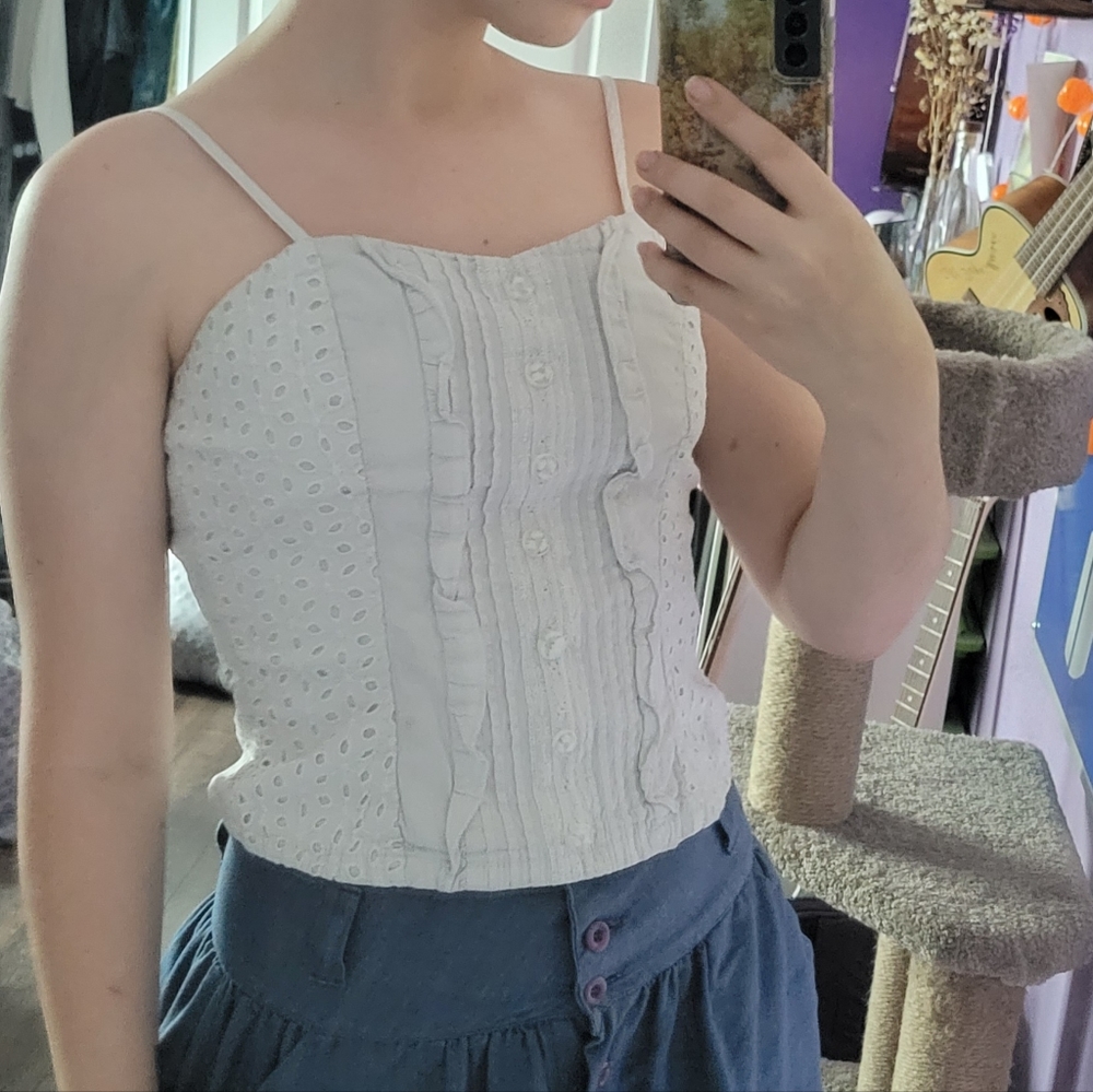 Body Central White Corset Top